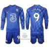 Maglia da Calcio a Maniche Lunghe Chelsea LUKAKU 9 Casa 2021-22 per Bambino